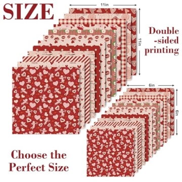 Whaline Valentine Pattern Paper Set for Scrapbooking and DIY