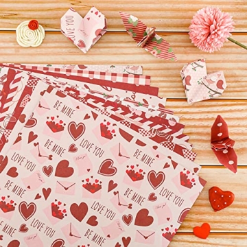 Whaline Valentine Pattern Paper Set for Scrapbooking and DIY