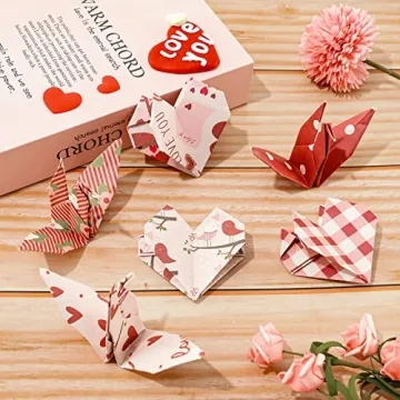 Whaline Valentine Pattern Paper Set for Scrapbooking and DIY