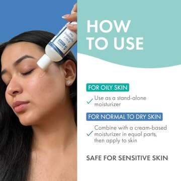 Almond Clear 2-in-1 Hydrating Gel | Lightweight Mandelic Acid Moisturizer for Oily, Blemish-Prone Skin | Aloe Vera, Squalane, Hyaluronic Acid, Mandelic Acid, Bakuchiol | 4 oz