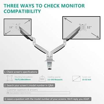 EleTab Dual Monitor Mount for 13-32 Inch Screens