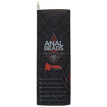 KINK By Doc Johnson - Silicone Anal Beads Power Wand Attachment - Fits Most Full Sized Body Wands - Black