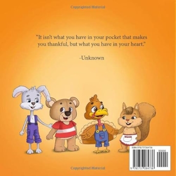 Taylor the Thankful Turkey children's book on gratitude