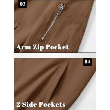 TACVASEN Bomber Jacket Men Jackets Casual Casual Jackets for Men Trendy Men's Spring Jackets Lightweight Mens Zip Up Jacket Harrington Jacket