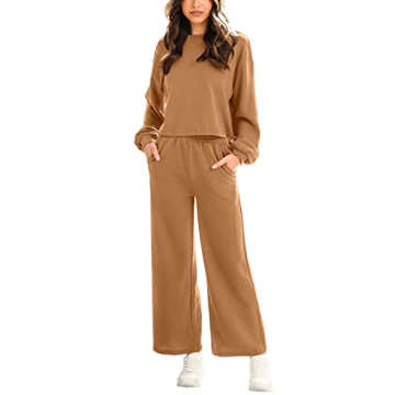 Chic ANRABESS Women’s Two Piece Loungewear Set for Fall