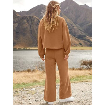 Chic ANRABESS Women’s Two Piece Loungewear Set for Fall
