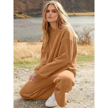 Chic ANRABESS Women’s Two Piece Loungewear Set for Fall