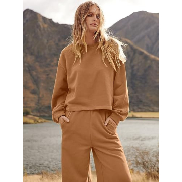 Chic ANRABESS Women’s Two Piece Loungewear Set for Fall