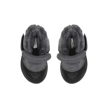 THE NORTH FACE Kids' Alpenglow II Insulated Snow Boot, TNF Black/Zinc Grey, 5