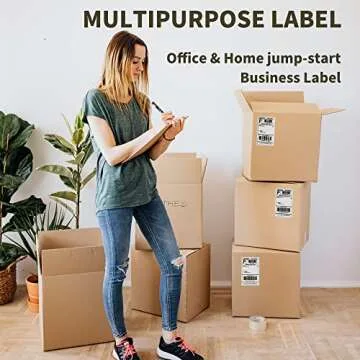 L LIKED 4x6 Thermal Shipping Labels, 10 Rolls, Compatible with Dymo, Zebra, and Rollo Printers(220 Labels Per Roll)