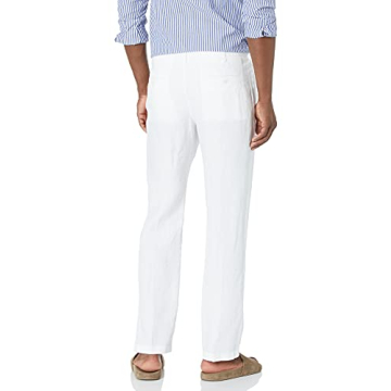 Perry Ellis Men's Linen Casual Pants - Lightweight Comfort
