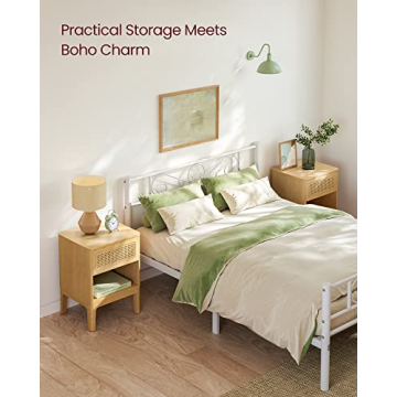 Stylish VASAGLE Rattan Nightstand for Chic Homes