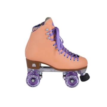 Moxi Beach Bunny Roller Skates - Stylish & Comfortable Skates | Peach Blanket | Size 6