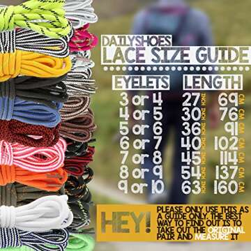 Durable Round Hiking Boot Shoelaces for Stylish Boots