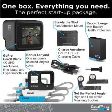 GoPro HERO8 Black - Waterproof Action Camera 4K HD