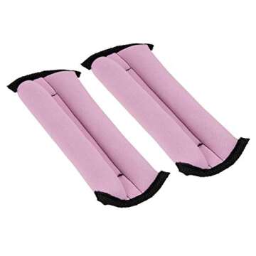 Mind Reader Neoprene Adjustable Weights, Resistance Strength Training for Wrists or Ankles, Jogging, Walking, Aerobics, Fitness, Set of 2, 1 lb, 0.45 kg, Pink