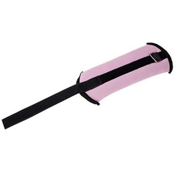 Mind Reader Neoprene Adjustable Weights, Resistance Strength Training for Wrists or Ankles, Jogging, Walking, Aerobics, Fitness, Set of 2, 1 lb, 0.45 kg, Pink