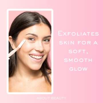 About Face Fuzz-Free Facial Razors for Shaving & Exfoliating - Includes 3 Beauty Groomers - For Face, Lips & Eyebrows