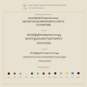 Personalized Birthstone Ring for Women - Custom Initials