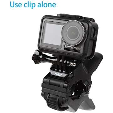 Jaws Flex Clamp Smartphone Mount with Adjustable Gooseneck（13 Sections） Compatible with iPhone Samsung,and GoPro Hero 9,8,7,6,5,4, 3+, 2, 1, DJI Osmo Action Camera Mounts and Most Action Cameras