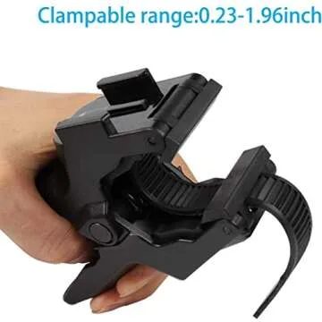Jaws Flex Clamp Smartphone Mount with Adjustable Gooseneck（13 Sections） Compatible with iPhone Samsung,and GoPro Hero 9,8,7,6,5,4, 3+, 2, 1, DJI Osmo Action Camera Mounts and Most Action Cameras