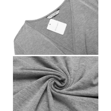 Ekouaer Women's Stylish Maternity Pajama Set for Nursing