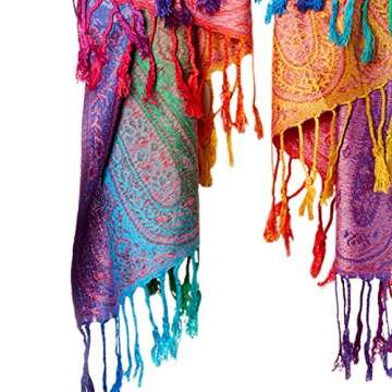 Goood Times Fashion Women's Silk Scarf Luxury Satin Shawl Wraps (Purple)