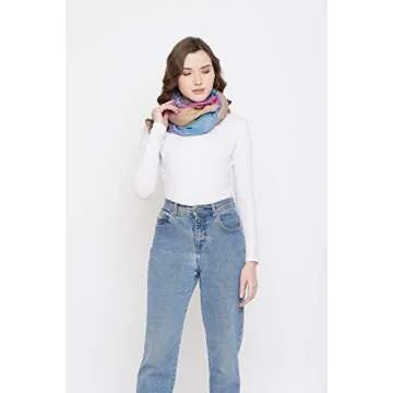 Goood Times Fashion Women's Silk Scarf Luxury Satin Shawl Wraps (Purple)