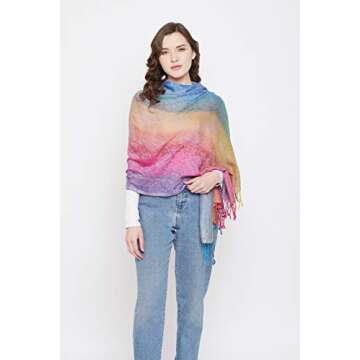 Goood Times Fashion Women's Silk Scarf Luxury Satin Shawl Wraps (Purple)