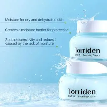 Torriden DIVE IN Hyaluronic Acid Soothing Cream 100ml (3.38 fl. oz) | Revitalizing Facial Moisturizer for Sensitive and Dry Skin | Hyaluronic Acid, Panthenol, Allantoin