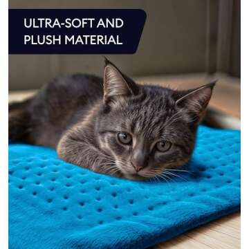 GENIANI Extra Large Electric Heating Pad for Back Pain and Cramps Relief - Auto Shut Off - Soft Heat Pad for Moist & Dry Therapy - Heat Patch (Aqua Blue)