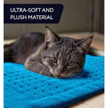 GENIANI Extra Large Electric Heating Pad for Back Pain and Cramps Relief - Auto Shut Off - Soft Heat Pad for Moist & Dry Therapy - Heat Patch (Aqua Blue)