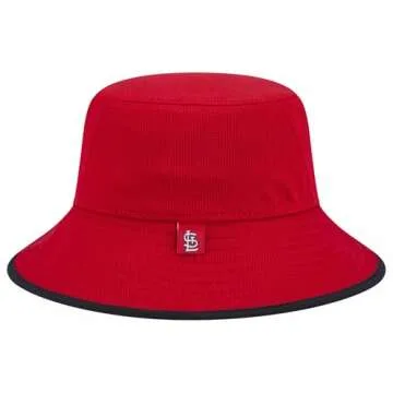 New Era Authentic MLB 2019 Clubhouse Collection Bucket Hat Stretch Fit : One Size Fit Most (St. Louis Cardinals)