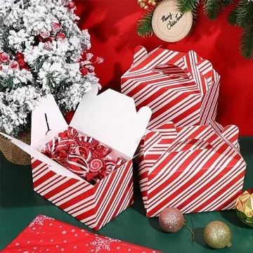 Cholemy 50 Pcs Christmas Treat Boxes for Festive Gifting