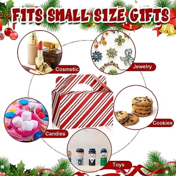 Cholemy 50 Pcs Christmas Treat Boxes for Festive Gifting