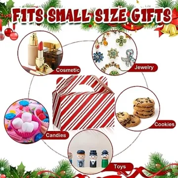 Cholemy 50 Pcs Christmas Treat Boxes for Festive Gifting