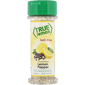 True Lemon Pepper Seasoning Natural Ingredients No Salt