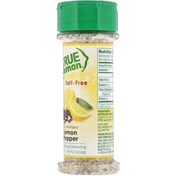 True Lemon Pepper Seasoning Natural Ingredients No Salt
