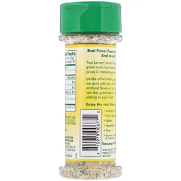 True Lemon Pepper Seasoning Natural Ingredients No Salt