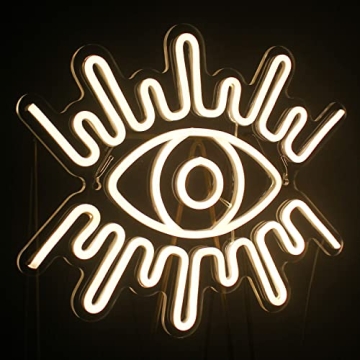 LooKLight Evil Eyes Neon Sign - USB Powered LED Neon Light for Home & Events