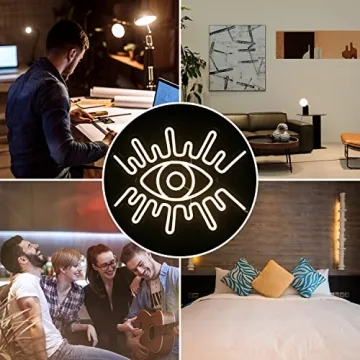 LooKLight Evil Eyes Neon Sign for Vibrant Room Decor