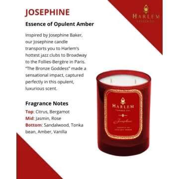 Harlem Candle Co. Josephine Candle - Luxurious 80 Hour Burn