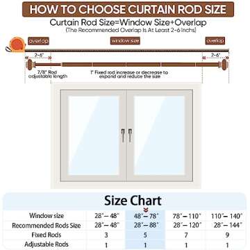 SIMEWIN Gold Curtain Rods for Windows 48 to 84 Inches Adjustable Decorative 1 Inch Diameter Single Window Curtain Rod Set with Classic Finials, Gold Finishing