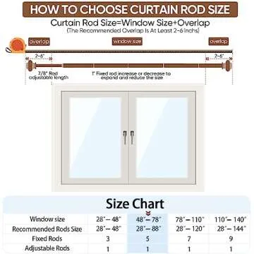 SIMEWIN Gold Curtain Rods for Windows 48 to 84 Inches Adjustable Decorative 1 Inch Diameter Single Window Curtain Rod Set with Classic Finials, Gold Finishing