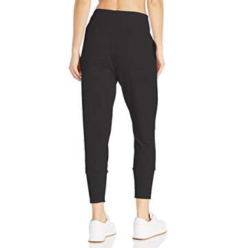 Danskin Women's Slim Tapered Joggers, Rich Black, Small