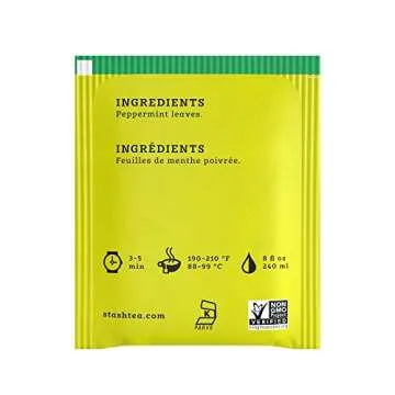 Stash Tea Peppermint Herbal Tea 100 Bags for Refreshing Drinks