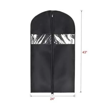 Univivi Garment Bag Set - Travel & Storage for Suits and Dresses, 5 Pack