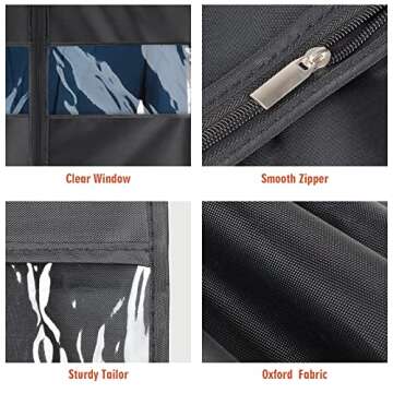 Univivi Garment Bag Set for Suits, Travel & Storage