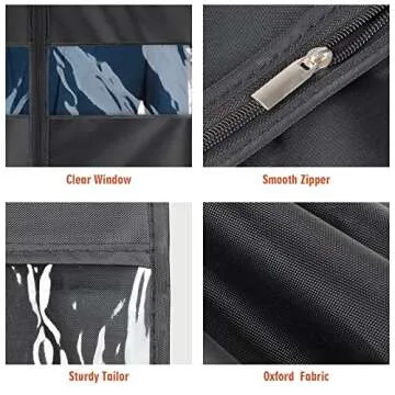 Univivi Garment Bag Set for Suits, Travel & Storage