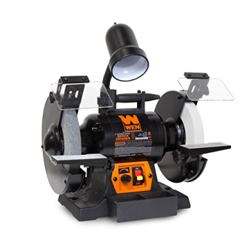 WEN BG4280 Variable Speed Bench Grinder with LED Light
